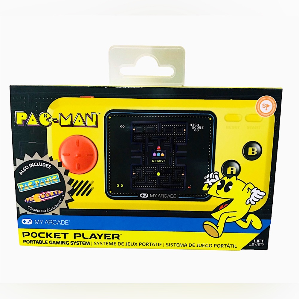 🆕🔥PAC-MAN PORTABLE HD POCKET PLAYER/PLATERS&2 EXTRA GAMES SEE ALL PHOTOS…
